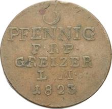 3 Pfennig 1823   