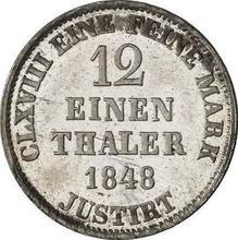 1/12 Thaler 1848  B 