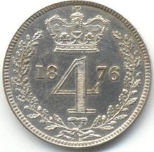 Fourpence (Groat) 1876   