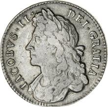 Halfcrown 1687    "First laureated bust"