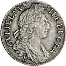 Shilling 1697 B   "Third laureate bust"