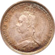 3 Pence 1888    "Jubiläumsporträt"