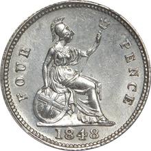 Fourpence (Groat) 1848   