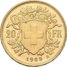 20 Franken 1908 B   "Vreneli"
