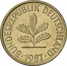 5 Pfennig 1987 D  