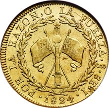 8 Escudos 1824 So I 