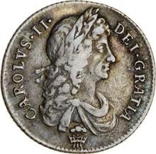 Shilling 1673    "Second laureate bust"