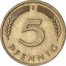 5 Pfennig 1977 G  