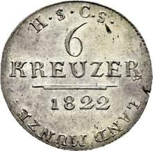 6 крейцеров 1822  S 