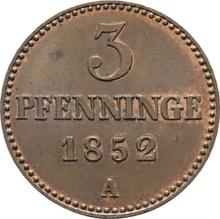 3 Pfennig 1852 A  