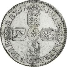 Shilling 1701    "Fifth laureate bust"