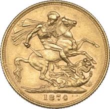 Sovereign 1874 M  WW "St. George"