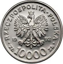 10000 Zlotych 1992 MW  ET "Władysław III von Warna"