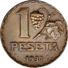 1 Peseta 1937    (Probe)