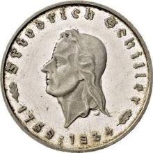 5 Reichsmark 1934 F   "Friedrich Schiller"