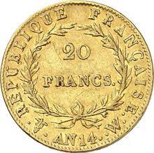 20 Francs AN 14 (1805-1806) W  