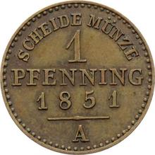 1 Pfennig 1851 A  