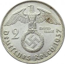 2 Reichsmarks 1937 D  