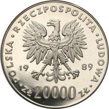 20000 Zlotych 1989 MW  ET "Fußball-WM 1990" (Probe)