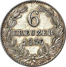 6 Kreuzer 1836   