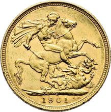 Соверен 1901 S   "Вуаль на голове"