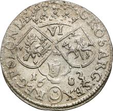6 Groszy (Szostak) 1682    "Portrait with Crown"