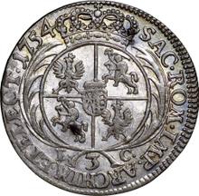 3 Groszy (Trojak) 1754  EC  "Crown"