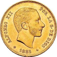 25 Pesetas 1885  MSM 
