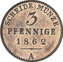 3 Pfennig 1862 A  