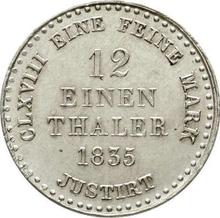 1/12 Thaler 1835  B 