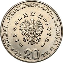20 Zlotych 1974 MW  WK "30 years of Polish People's Republic" (Pattern)