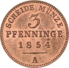 3 Pfennige 1854 A  