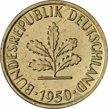 5 Pfennig 1950 J  