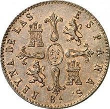 8 Maravedís 1858 Ba   "Denomination on obverse"