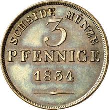 3 Pfennig 1834   