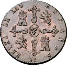8 Maravedís 1844 Ja   "Denomination on obverse"