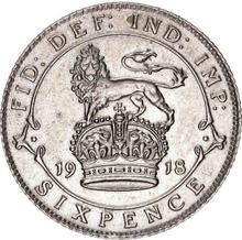 Sixpence 1918   