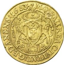 Ducat 1653  GR  "Danzig"