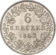 6 Kreuzer 1842   
