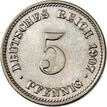 5 Pfennig 1907 D  
