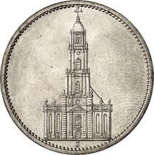 5 Reichsmark 1935 J   "Garrison Church (undated)"