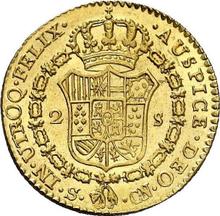 2 Escudos 1801 S CN 