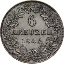 6 Kreuzer 1844   