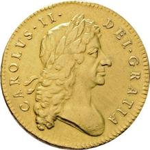 Five guineas 1683    "Second laureate bust"