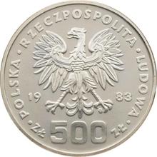500 Zlotych 1983 MW  SW "Olympia Los Angeles 1984" (Probe)