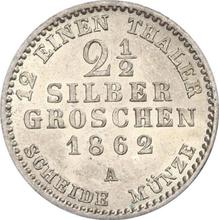 2-1/2 Silber Groschen 1862 A  