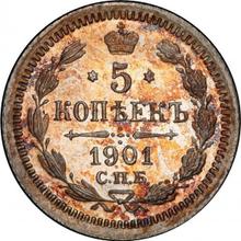 5 Kopeks 1901 СПБ ФЗ 