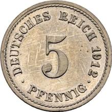5 Pfennig 1912 F  