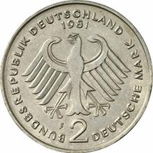 2 Mark 1981 F   "Theodor Heuss"