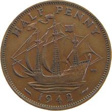 1/2 Penny 1942   HP